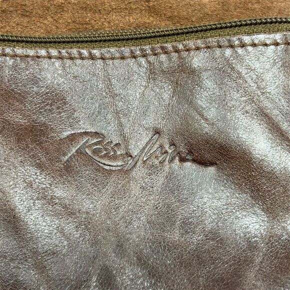 Boho Spanish Rossymina Small Brown Leather Round Crossbody Bag Adjustable Strap - Picture 2 of 13